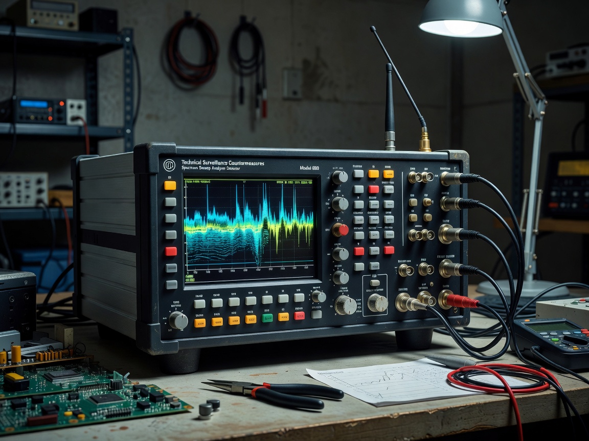 Technical surveillance countermeasures spectrum sweep analyzer detector